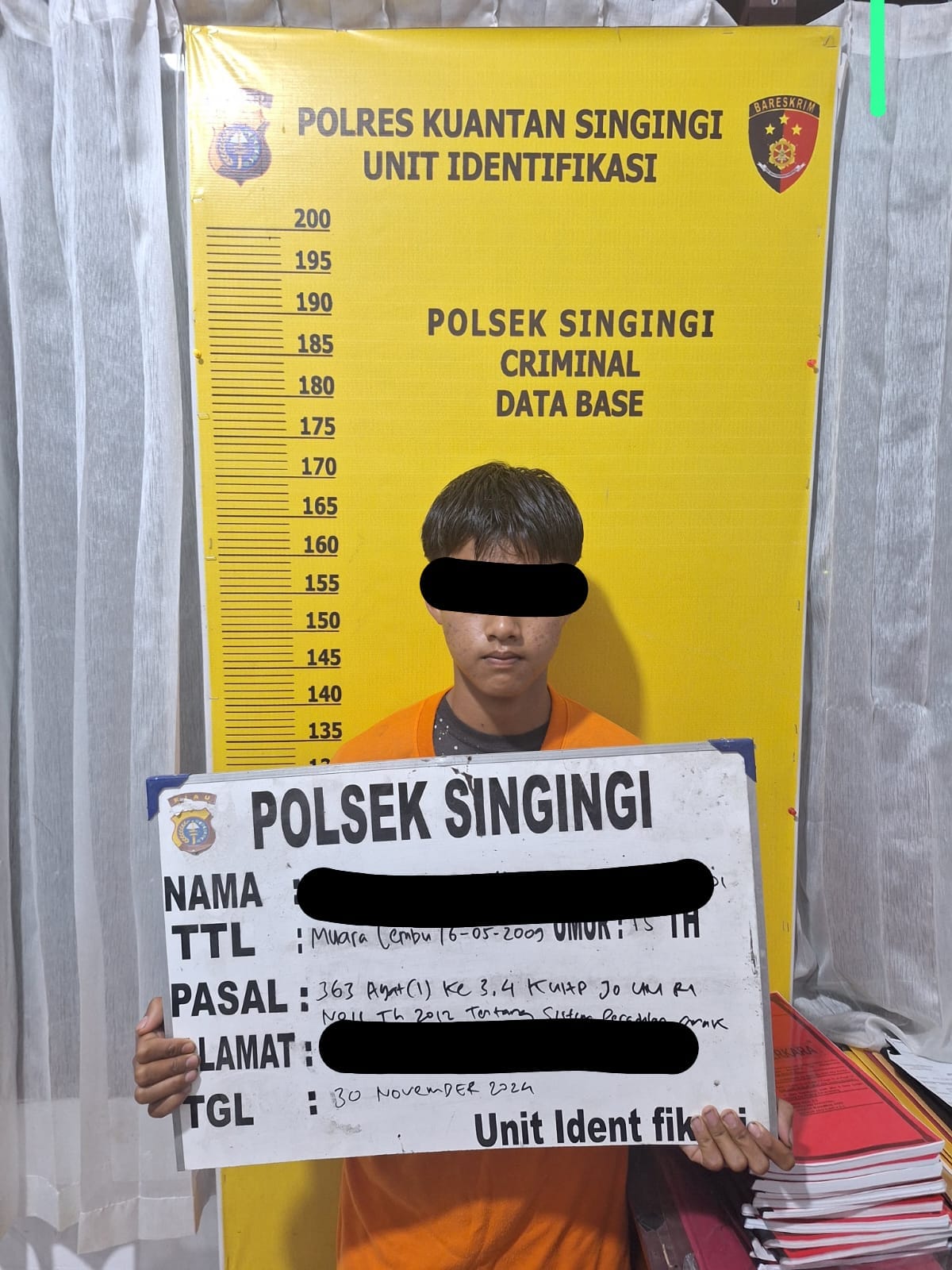Polsek Singingi Berhasil Ungkap Kasus Pencurian Dengan Pemberatan, Empat Pelaku Diamankan
