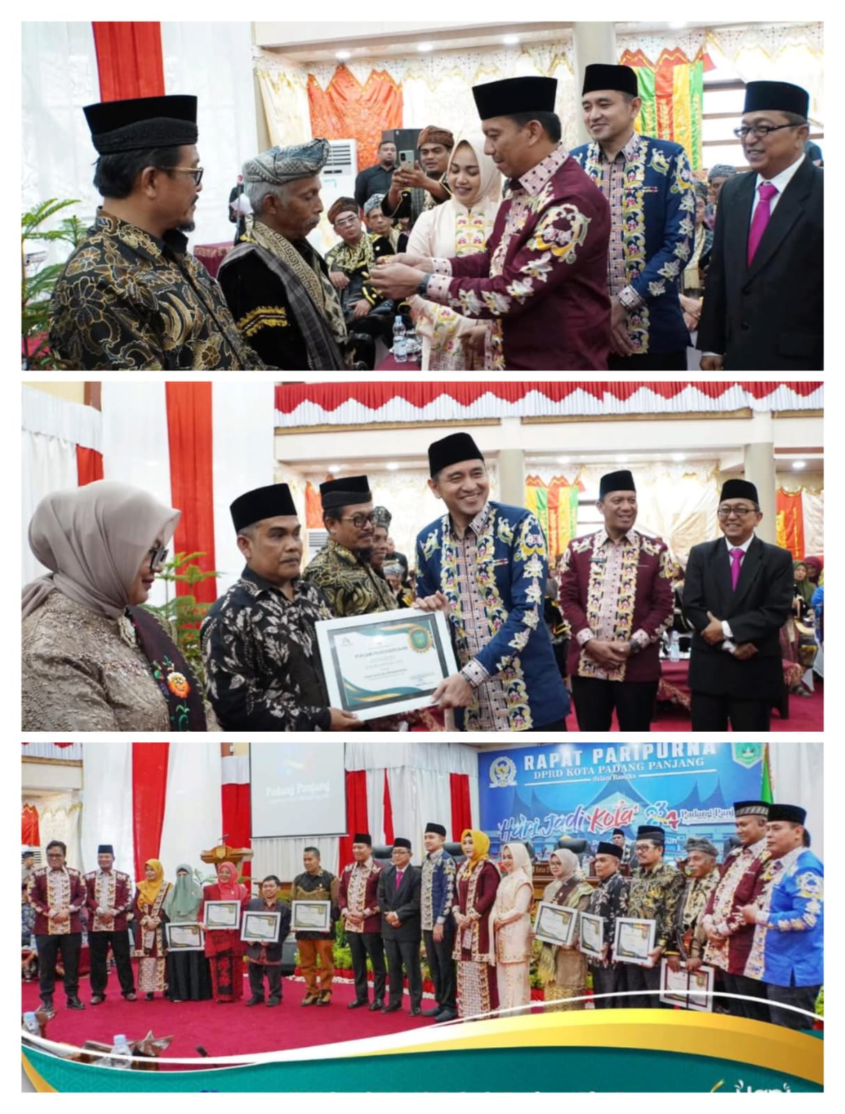 10 Tokoh Terima Pin Emas, Delapan Atlet Terima Bonus PON Di HJK Ke-234