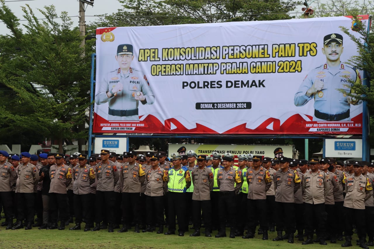 Kapolres Demak Ucapkan Terima Kasih Kepada Personel Pengamanan TPS