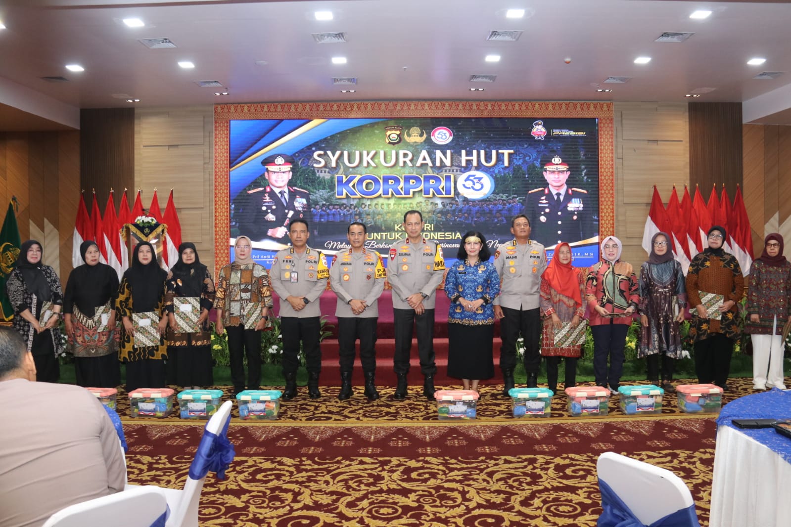 Polda Sumsel Menggelar Acara Syukuran Memperingati Hari HUT Korpri Ke – 53.