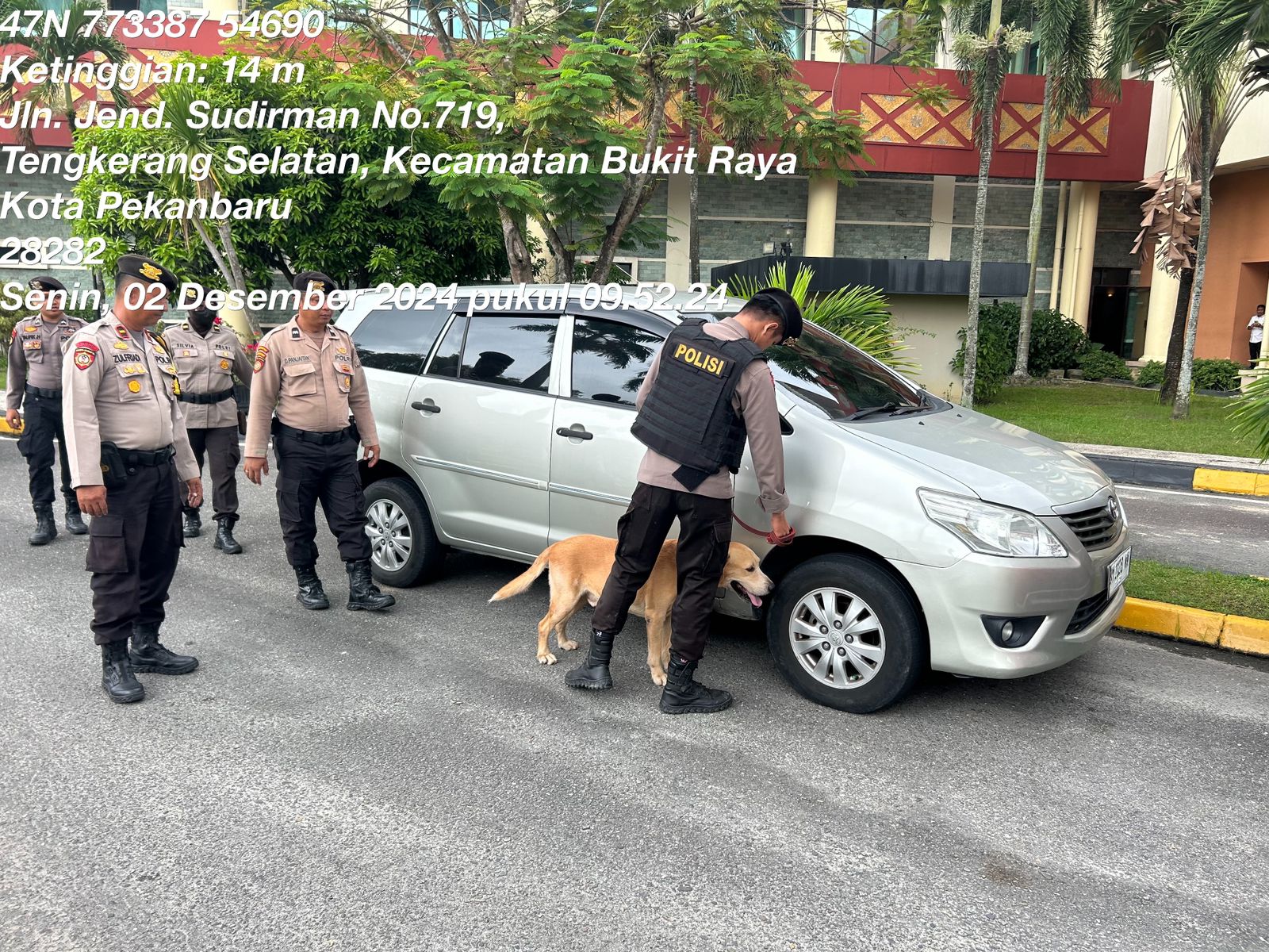 Subsatgas Sterilisasi Didukung K9 Kembali Melaksanakan Sterilisasi Objek Vital