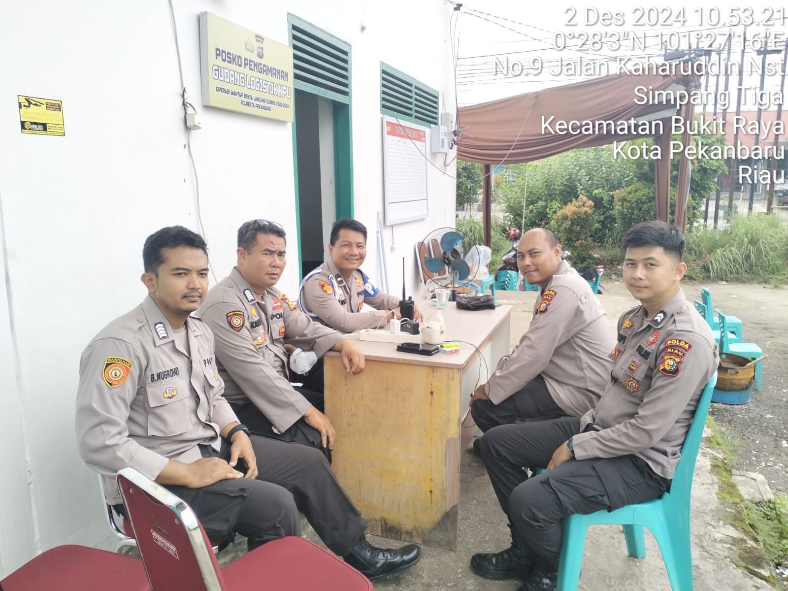 Gudang Logistik Pemilu Mendapat Pengamanan 24 Jam Subsatgas Intelijen