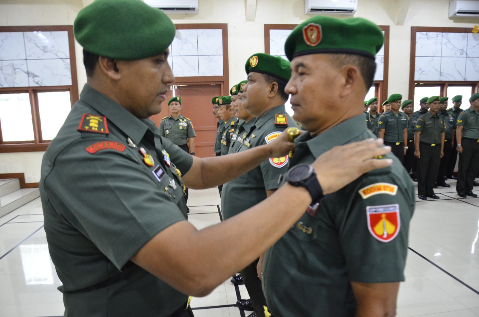 Dandim 0735/Surakarta Pimpin Serah Terima Jabatan Perwira Dan Korp Raport Pindah Satuan