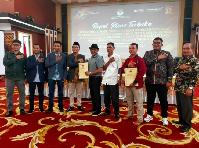 AKHIRNYA PASANGAN HENDRA JONI RISNALDI DITETAPKAN SEBAGAI PEMENANG PILKADA PESSEL