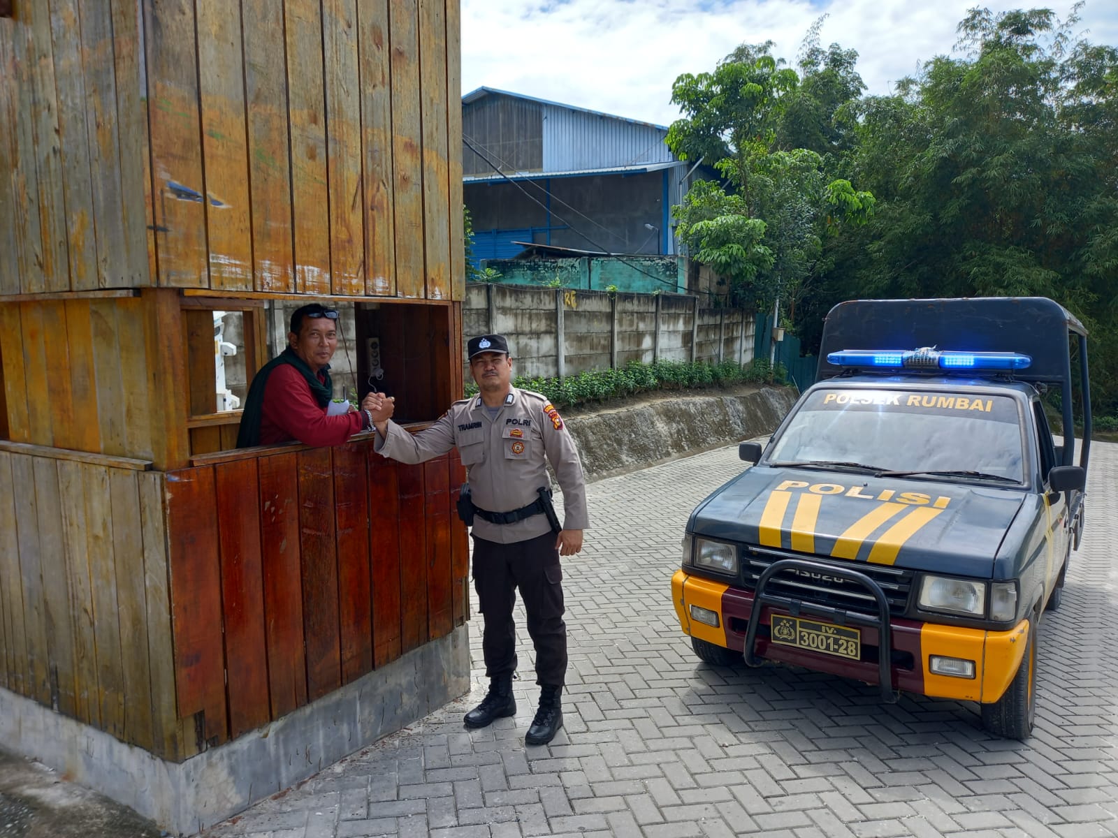 Antisipasi C3 Polsek Rumbai Patroli Rutin, Situasi Kamtibmas Aman dan Kondusif