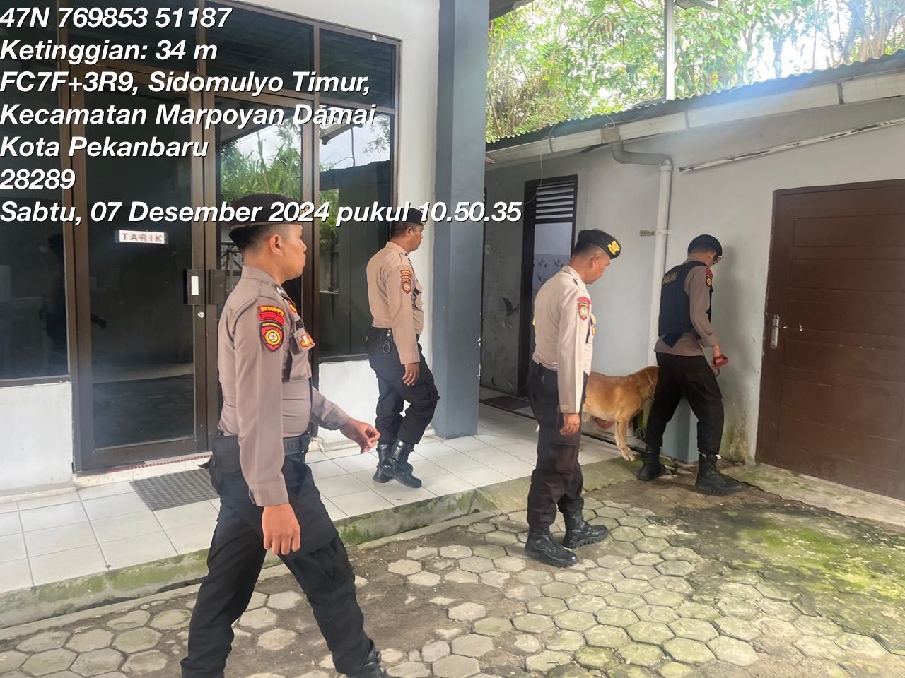 Didukung K9 Subsatgas Sterilisasi Kembali Melaksanakan Sterilisasi Objek Vital 