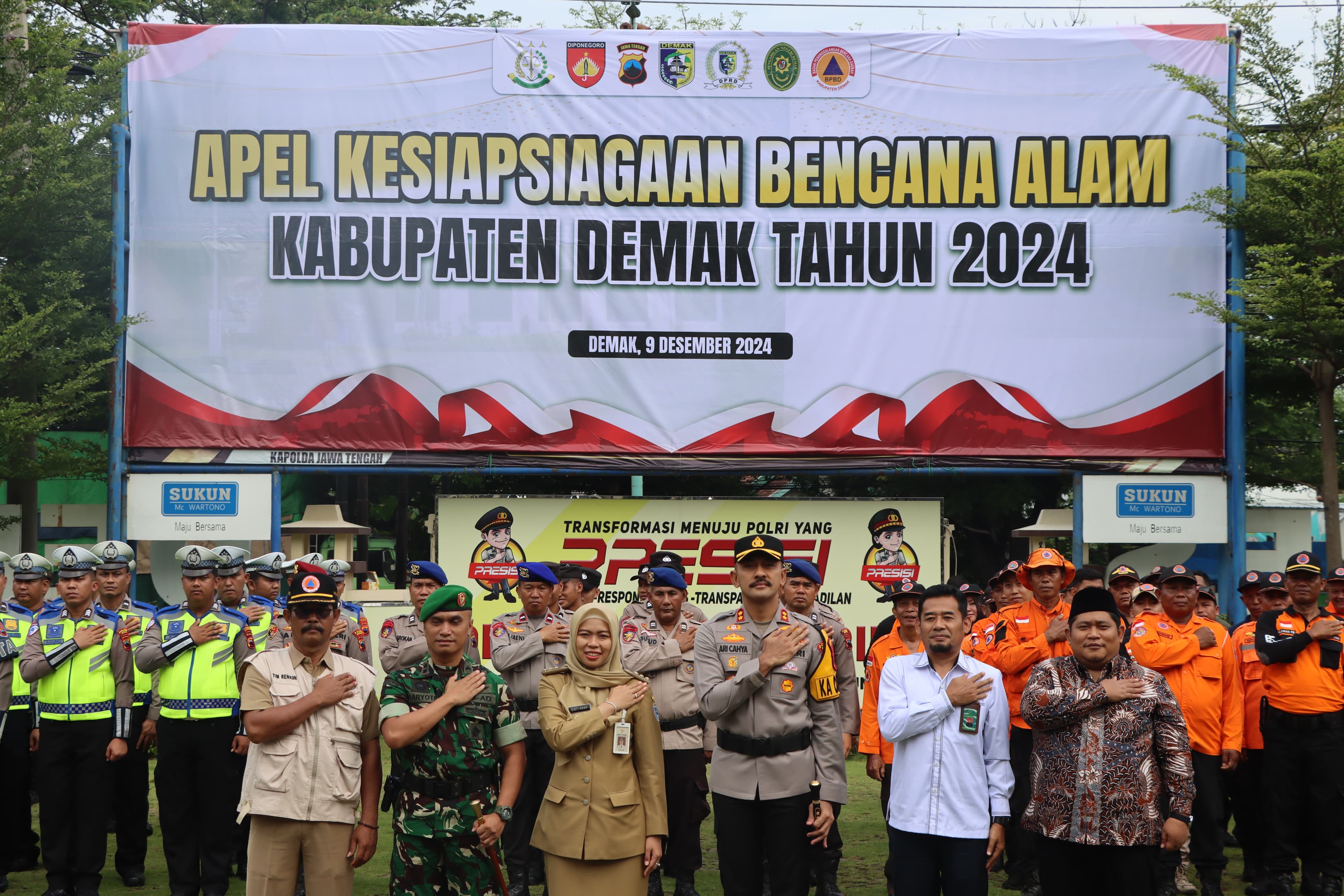 Ratusan Personel Ikuti Apel Kesiapsiagaan Bencana Alam