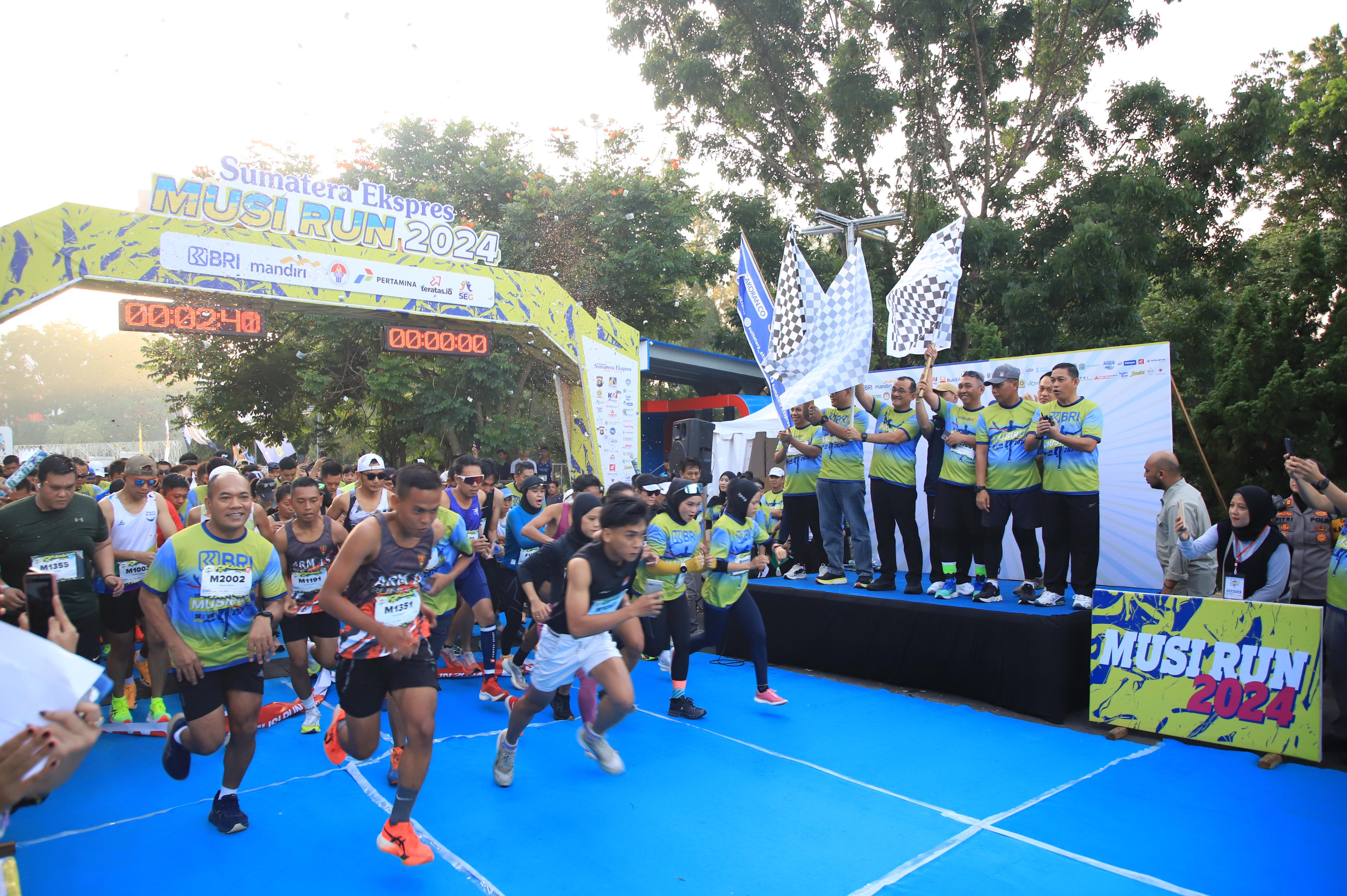 Harian Sumatera Ekpress Menggelar Musi Run 2004 di Jakabaring Sport City Palembang.