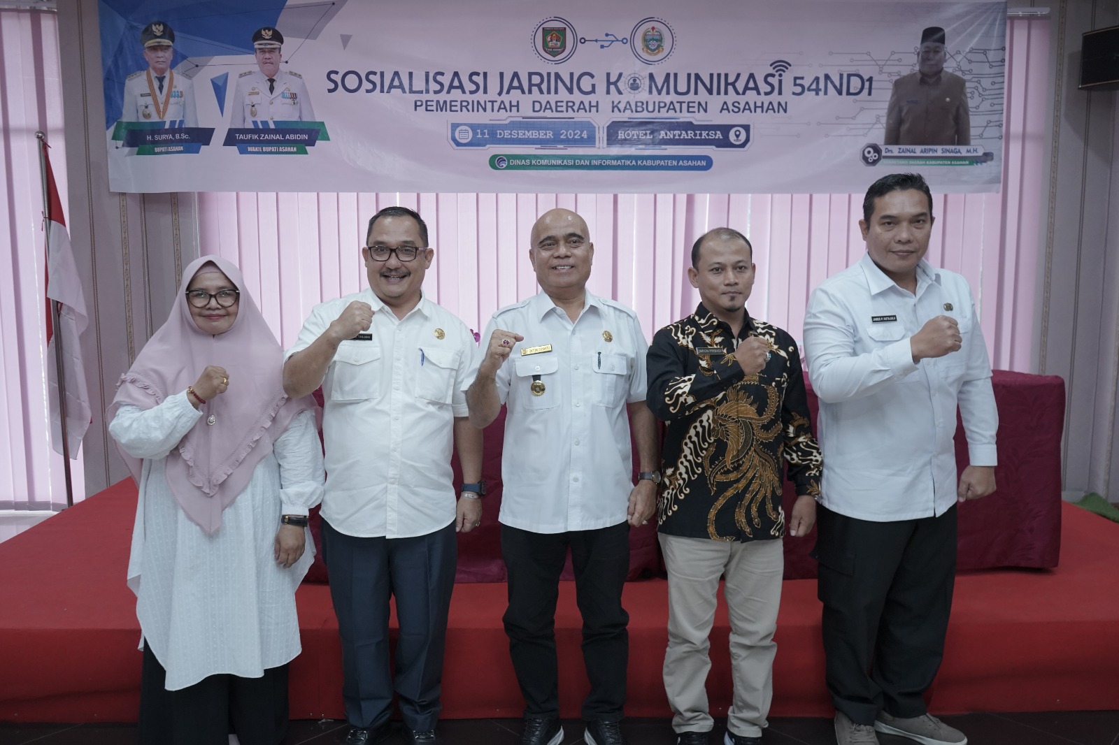 Asisten Perekonomian dan Pembangunan Buka Sosialisasi Jaring Komunikasi Sandi Pemerinta Daerah Kabupaten Asahan