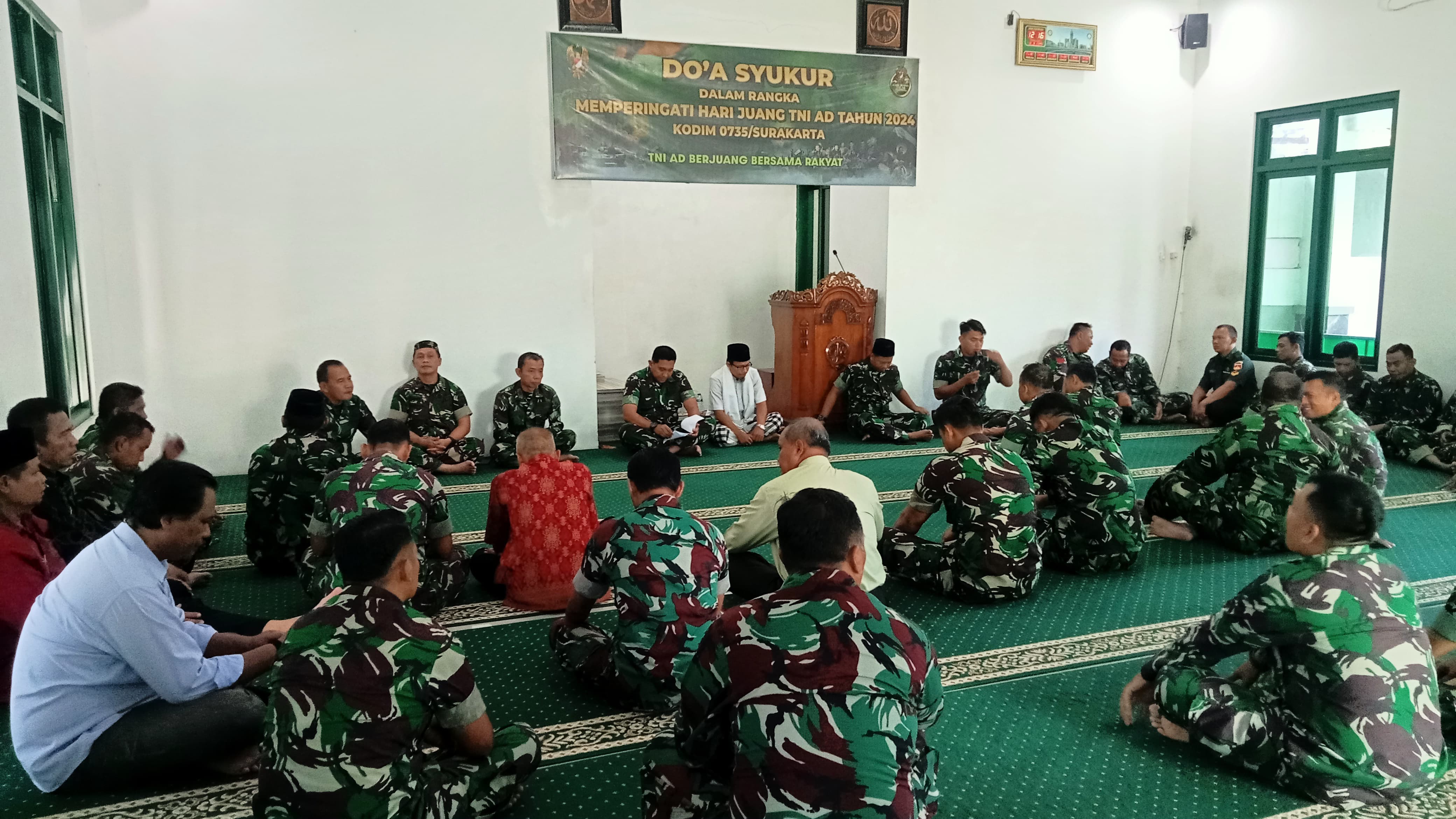 Kodim 0735/Surakarta Gelar Do’a Bersama Memperingati Hari Juang TNI AD Ke-79 Tahun 2024