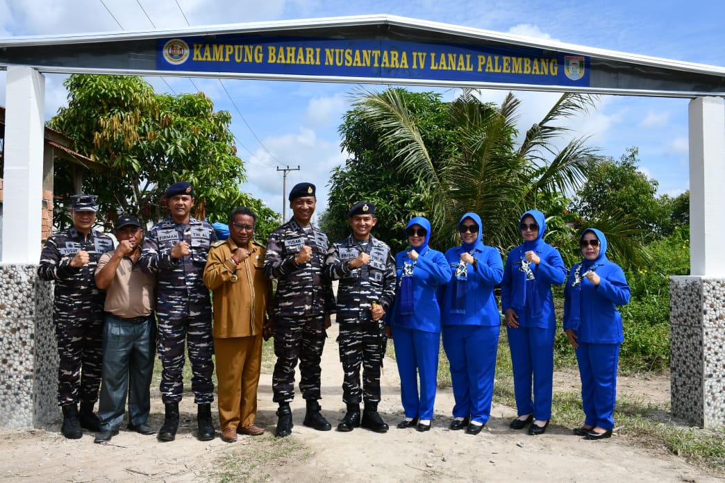 Lanal Palembang Resmikan KBN IV di Desa Upang