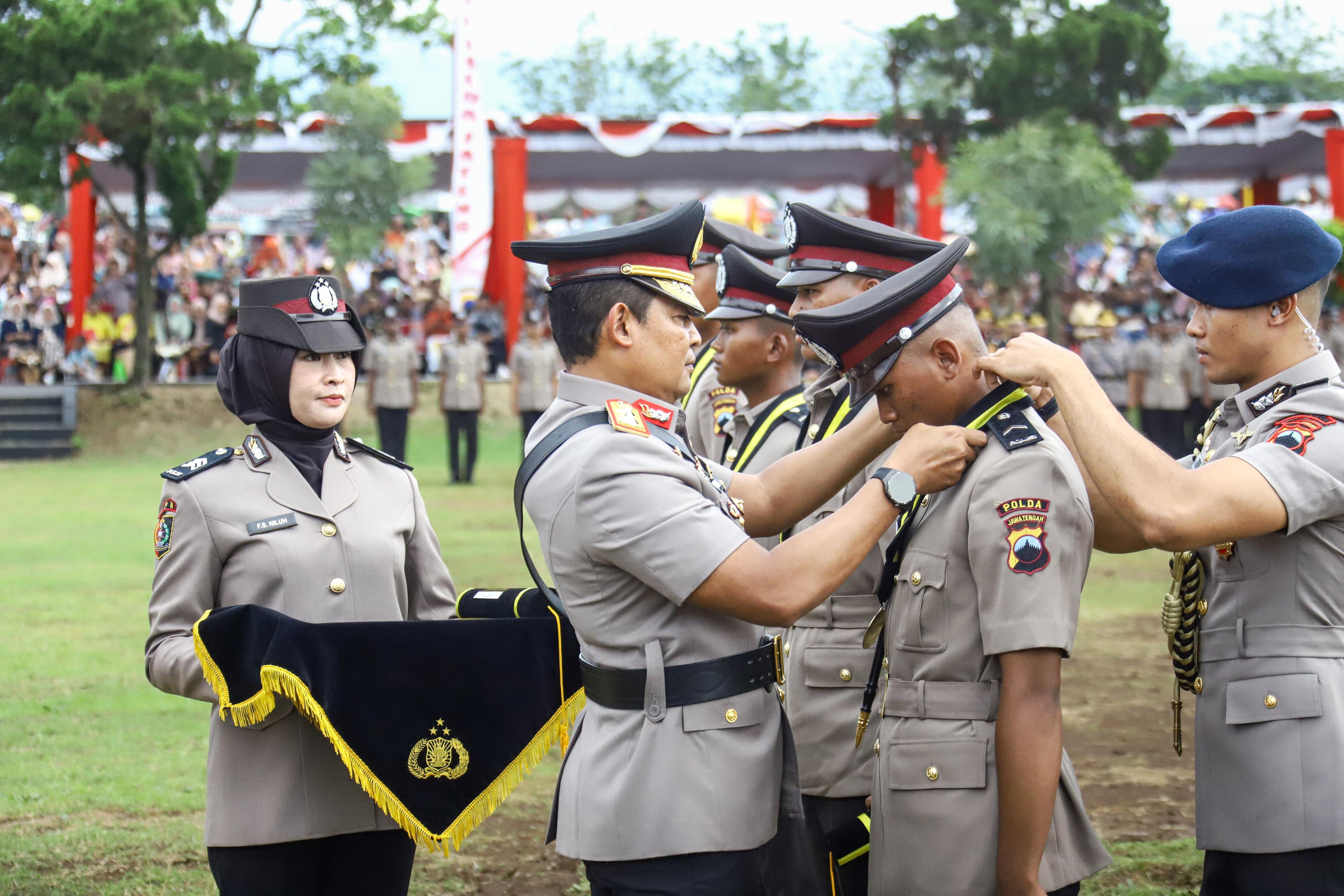 Polda Jateng Lantik 1.079 Bintara Baru Di SPN Purwokerto, Kabid Humas; Langkah Awal Pengabdian