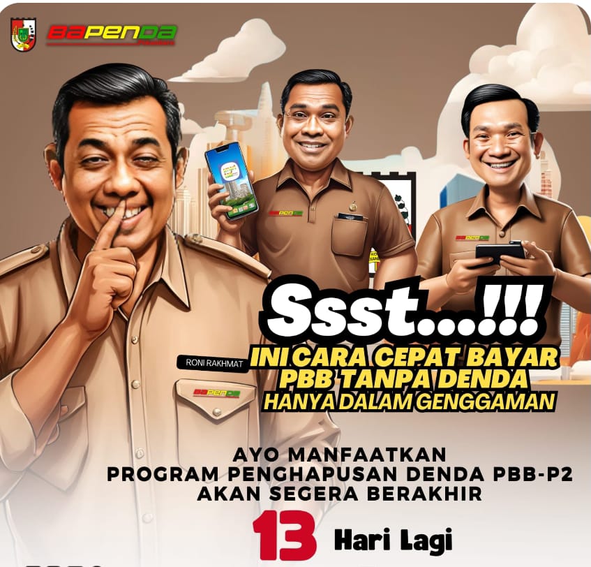 Ini Cara Cepat Bayar PBB tanpa Denda Berapapun Tunggakan Anda, Simak Penjelasan Kaban Bapenda Pekanbaru Alek Kurniawan