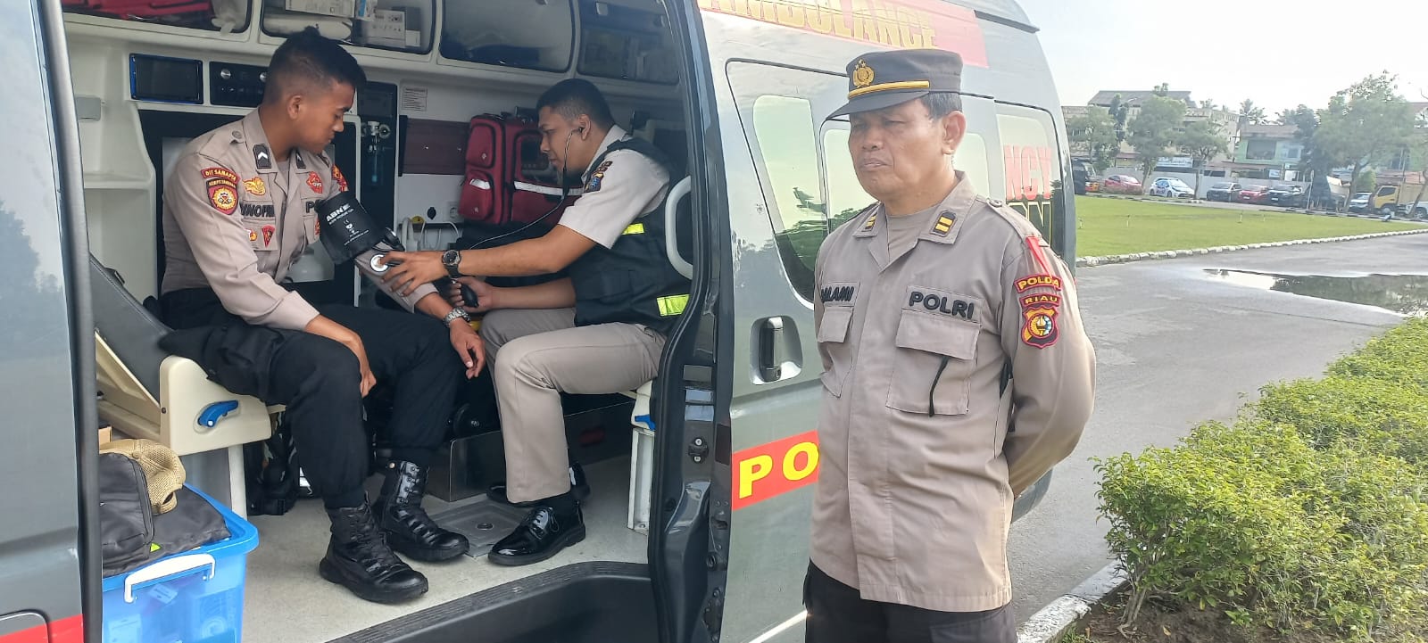 Personel Terlibat Ops Lilin Lancang Kuning – 2024 Mendapatkan Pelayanan Kesehatan