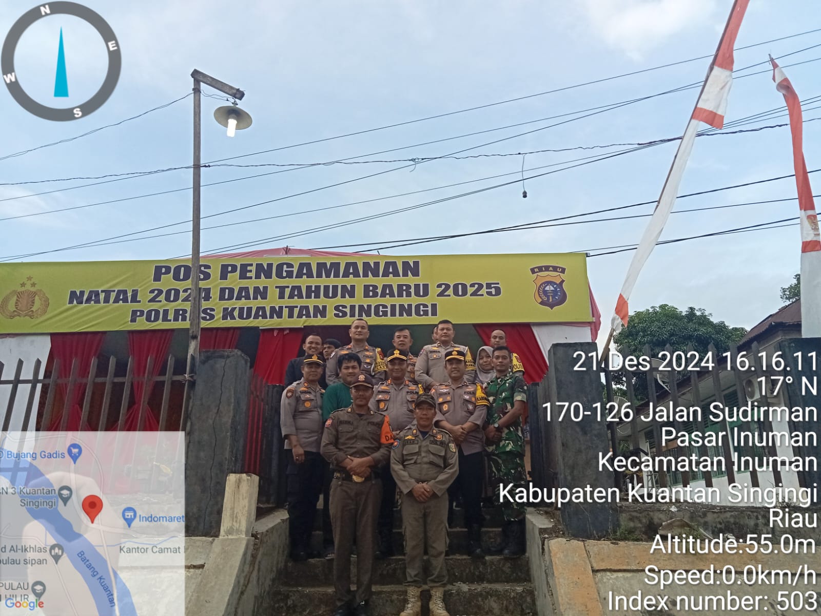 Kapolres Kuansing Cek Kesiapan Pos Pam Operasi Lilin Lancang Kuning 2024 Dalam Rangka Pengamanan Natal dan Tahun Baru