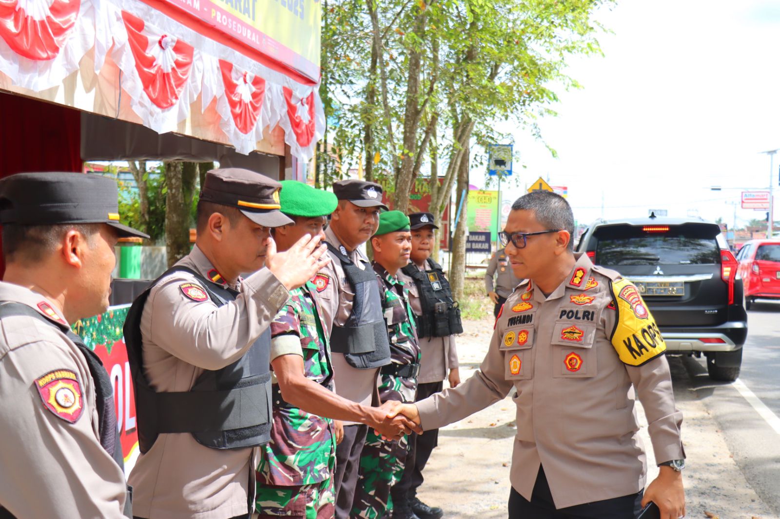 Pastikan Keamanan Jelang Nataru, Kapolres Kobar Cek Pos Pantau Operasi Lilin Telabang 2024