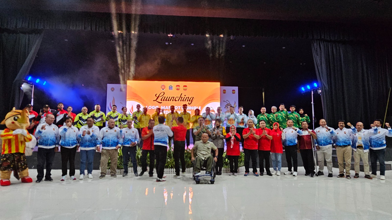 Bupati Gunungkidul Sunaryanta melaunching Logo, Maskot, Jingle Porda DIY XVII tahun 2025,