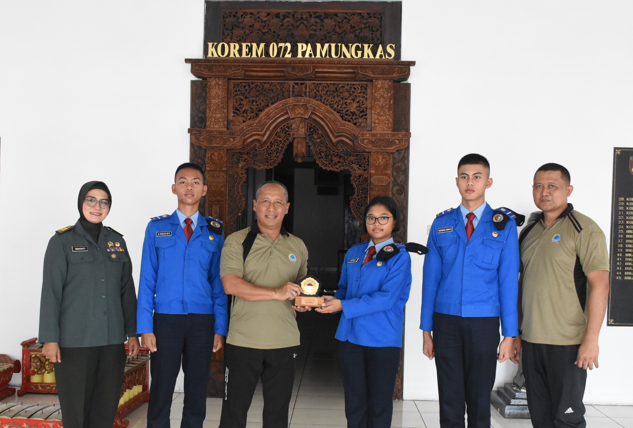 Danrem 072/Pamungkas Terima Audensi Siswa SMA Taruna Nusantara