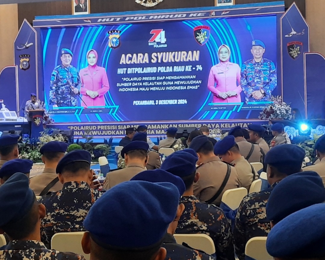 HUT Ke-74, Ditpolairud Polda Riau Gelar Syukuran dan Berbagi Tali Asih Kepada Anak Panti Asuhan