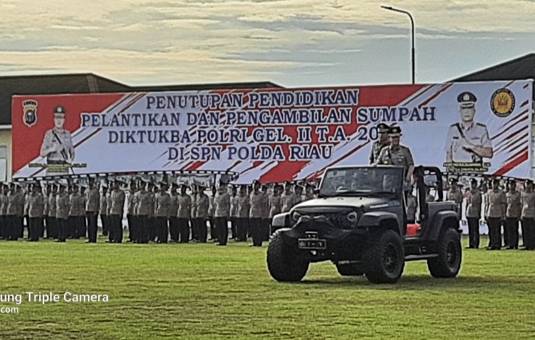 269 Bintara Polri Dilantik, Kapolda Riau : Jadilah Polisi Yang Jadi Kebanggaan Masyarakat