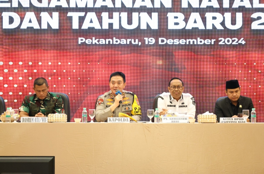 Polda Riau Rakor Lintas Sektoral Operasi Lilin Lancang Kuning 2024, Siapkan Pengamanan Natal dan Tahun Baru 2025