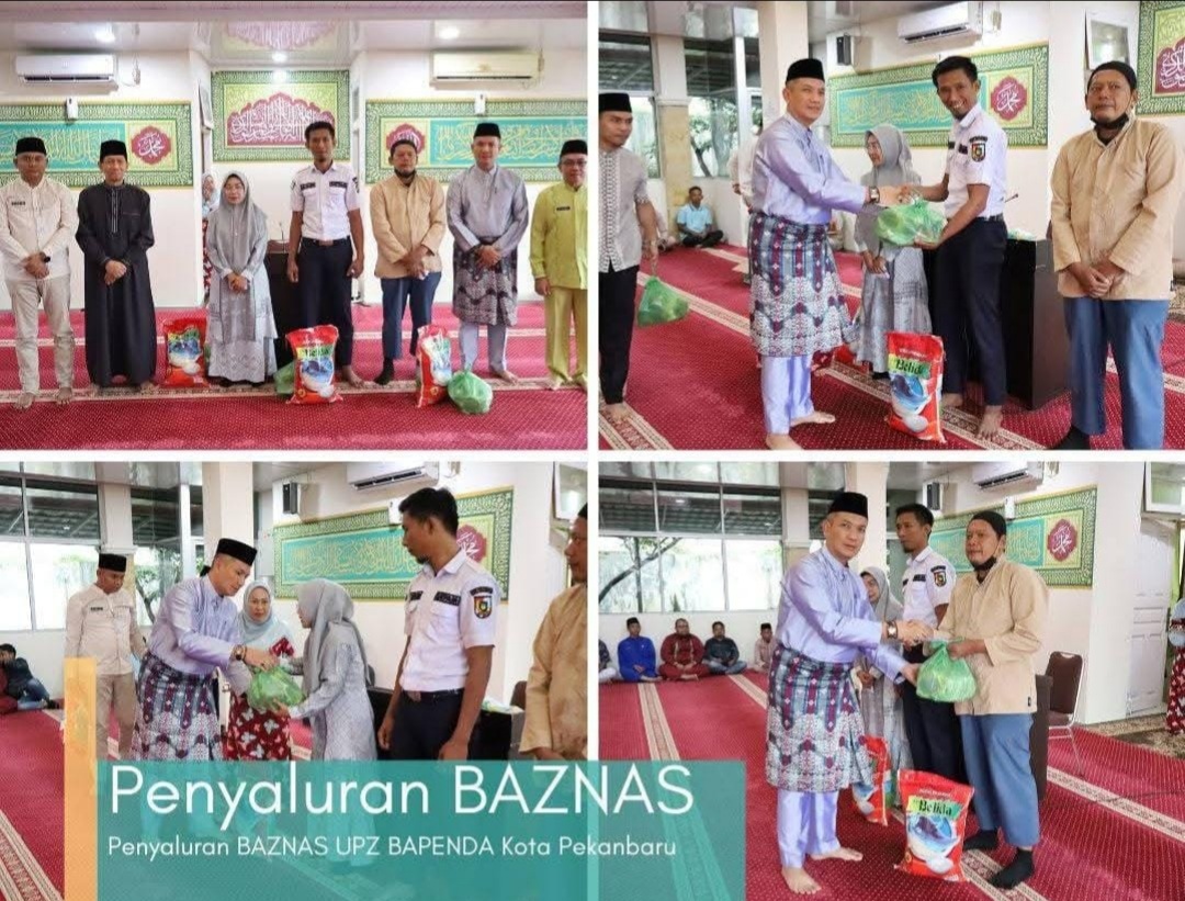 Momentum Menuju Pergantian Tahun, UPZ Bapenda Pekanbaru Distribusikan Zakat Tahun 2024
