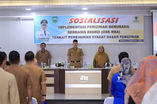 Bupati Pasaman Buka Sosialisasi Implementasi Perizinan Berusaha Berbasis Risiko
