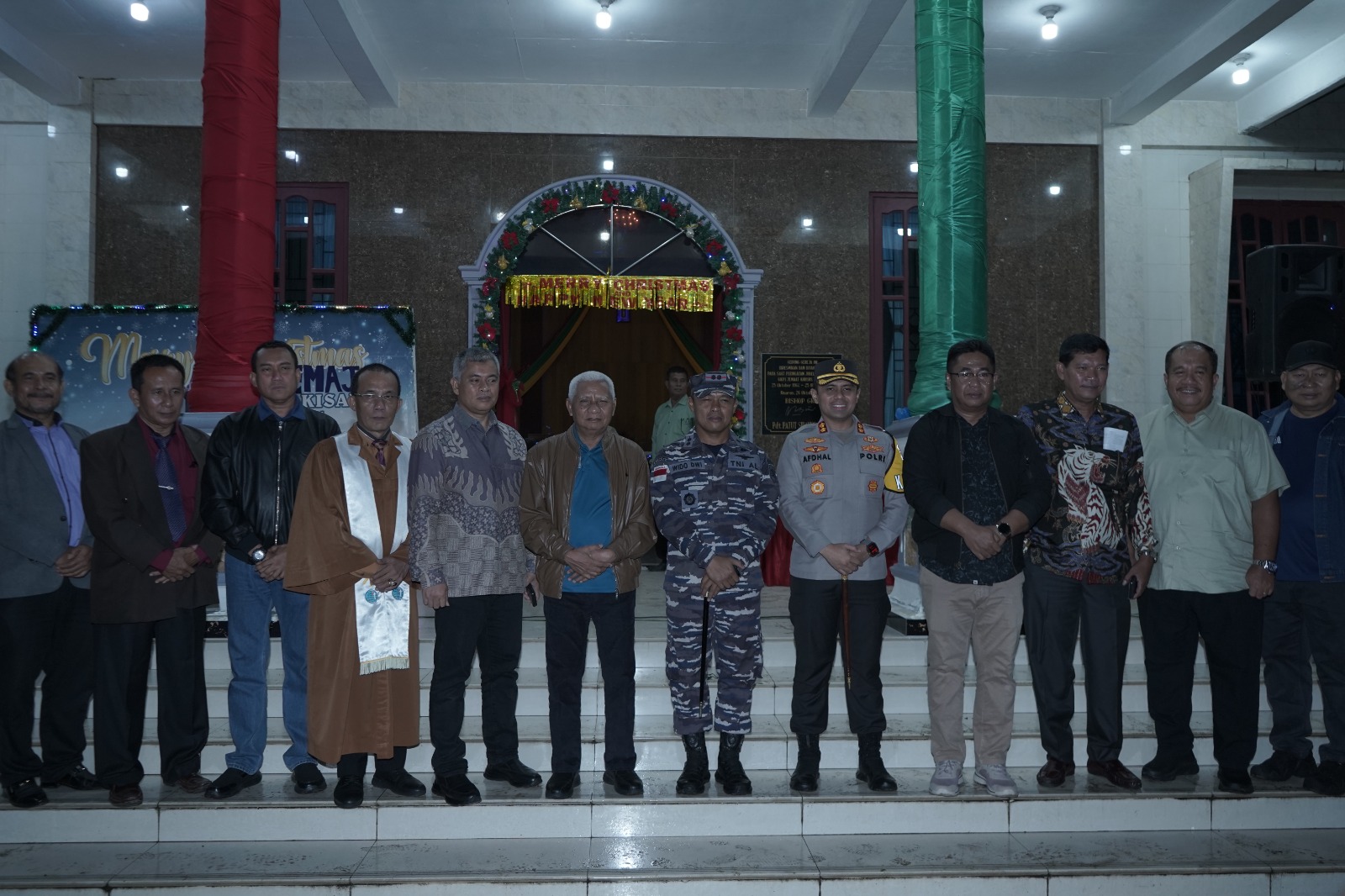 Bupati Asahan Bersama Forkopimda Kabupaten Asahan Monitoring Perayaan Malam Natal 2024