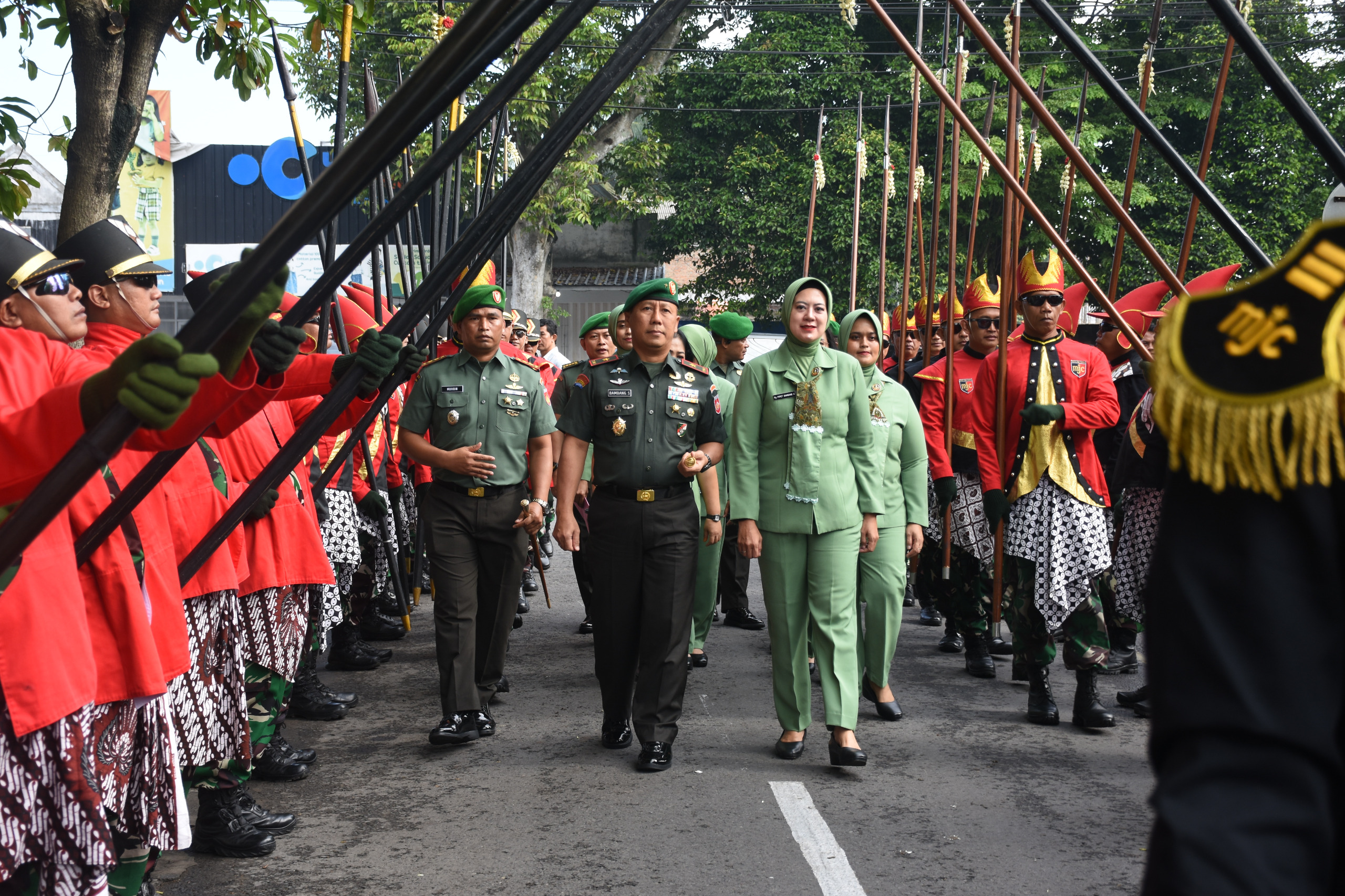 Kodim 0729/Bantul Sambut Kunjungan Kerja Danrem 072/Pamungkas