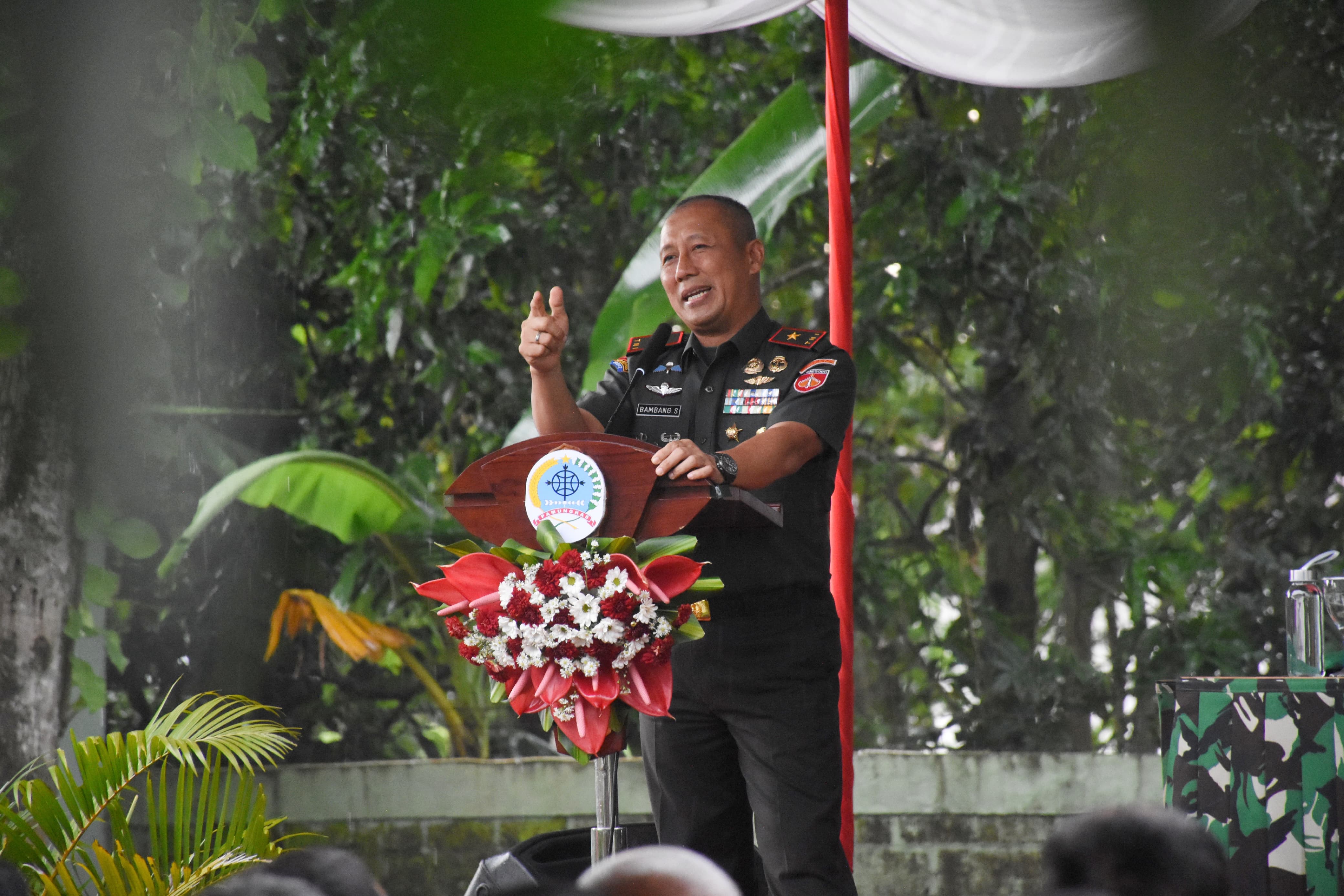 Kunjungan Kerja Danrem 072/Pamungkas di Kodim0730/Gunungkidul