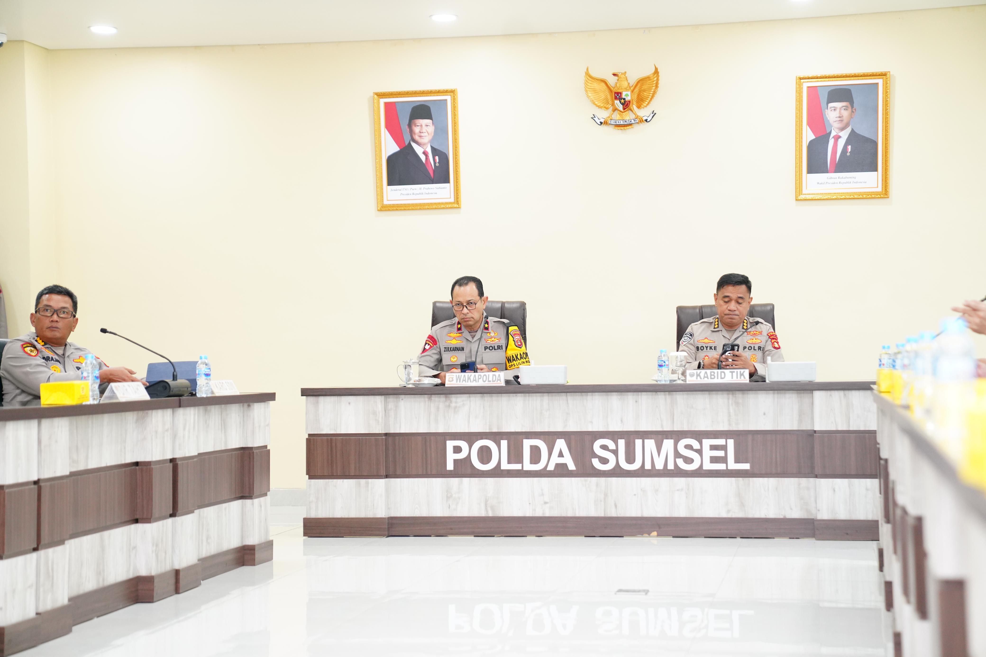 Polda Sumsel ikuti kegiatan Zoom Meeting Forum Belajar Bersama