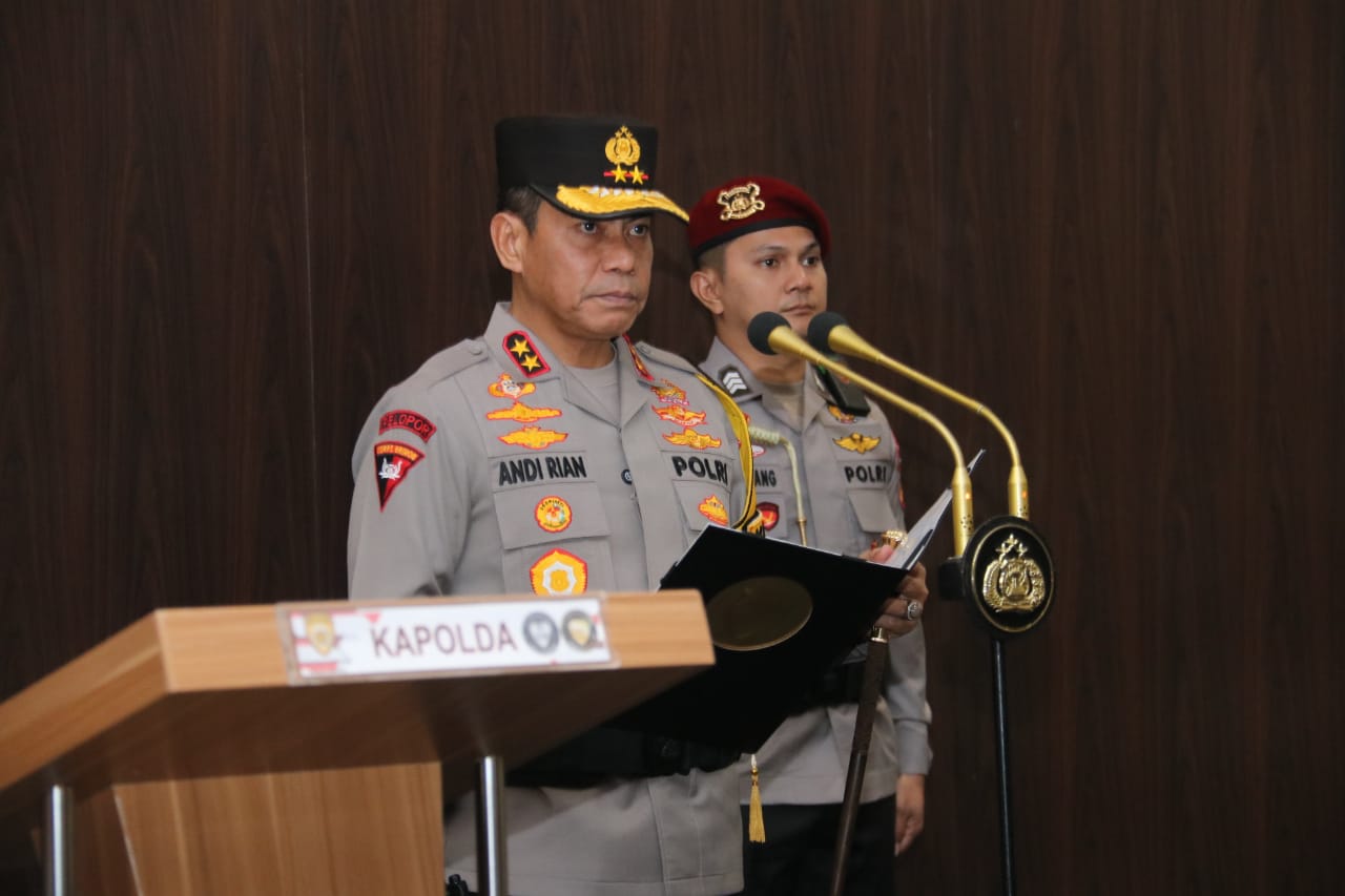 Kapolda Pimpin Sertijab Pejabat Utama Polda Sumsel dan Kapolres Empat Lawang
