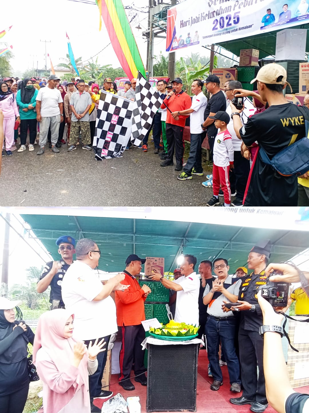 Peringati Ultah ke 8, Ribuan Masyarakat Kelurahan Pebatuan Lakukan Senam Sehat dan Jalan Santai Dengan Hadiah Berlimpah