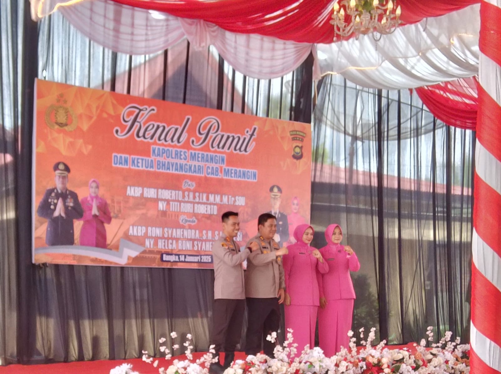 Acara Kenal Pamit Kapolres Merangin Berlangsung Dengan Rasa Haru