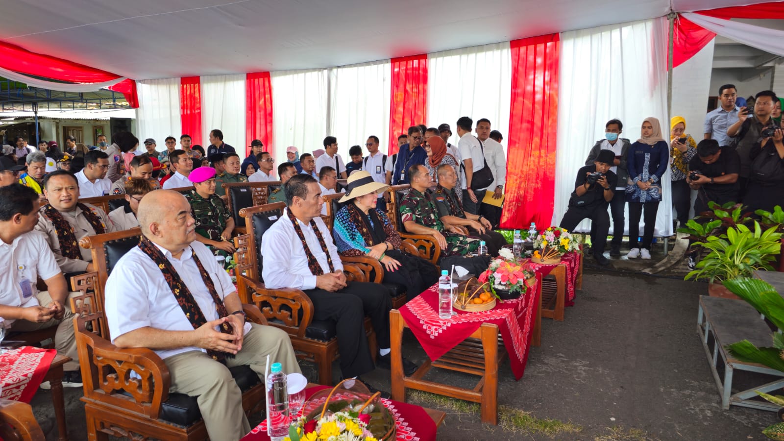 Letkol Inf Muhidin, Dandim Bantul Terima Kunjungan Menteri Pertanian untuk Gerakan Tanam Padi Pasca Banjir