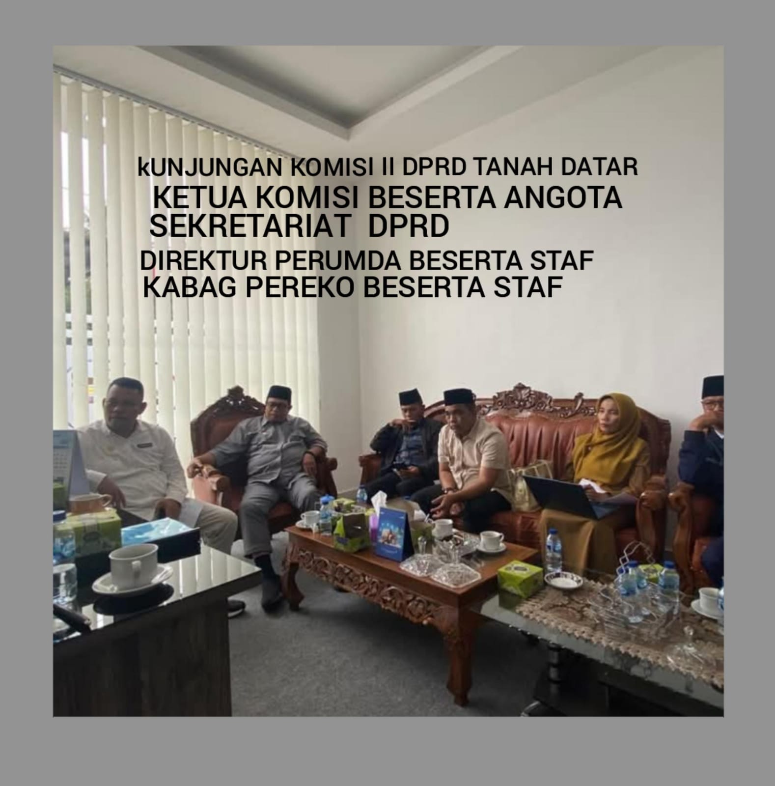 Dalam Rangka Tindak Lanjut Pengawasan Terhadap Perumda Tirta Alami Komisi II DPRD Tanah Datar Melakukan Kunjungan Lapangan Ke PDAM