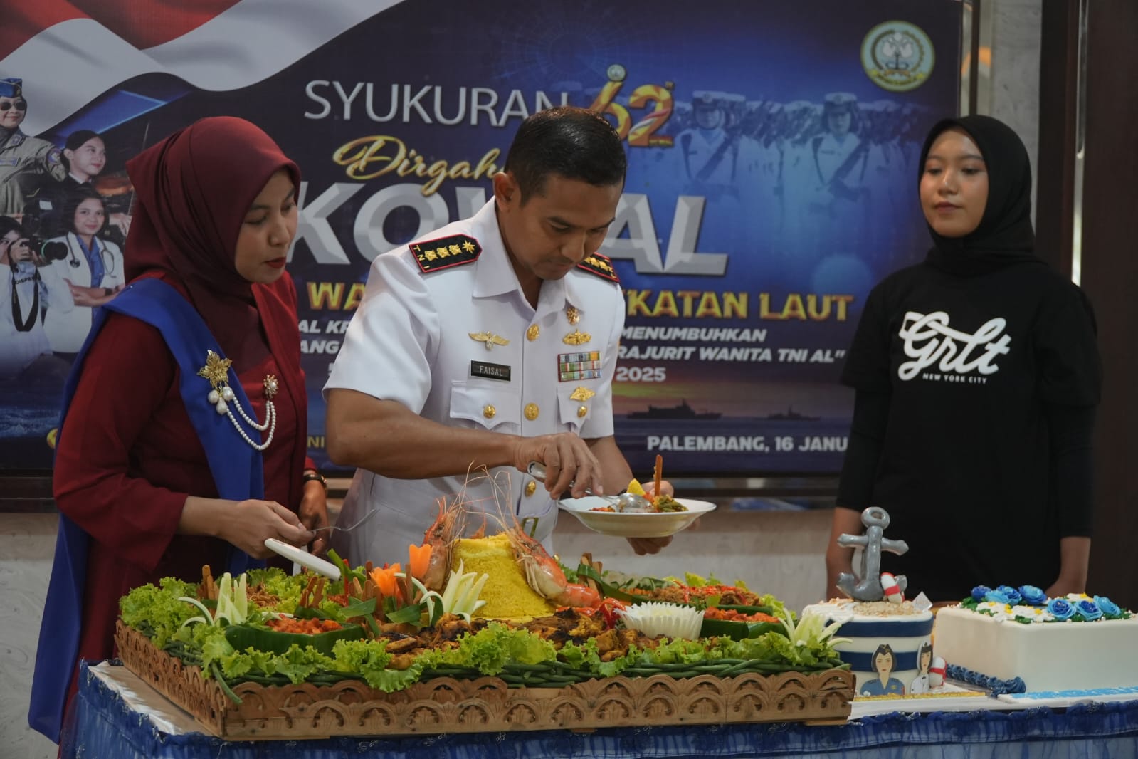 Peringati HUT Kowal Ke-62, Lanal Palembang Gelar Syukuran