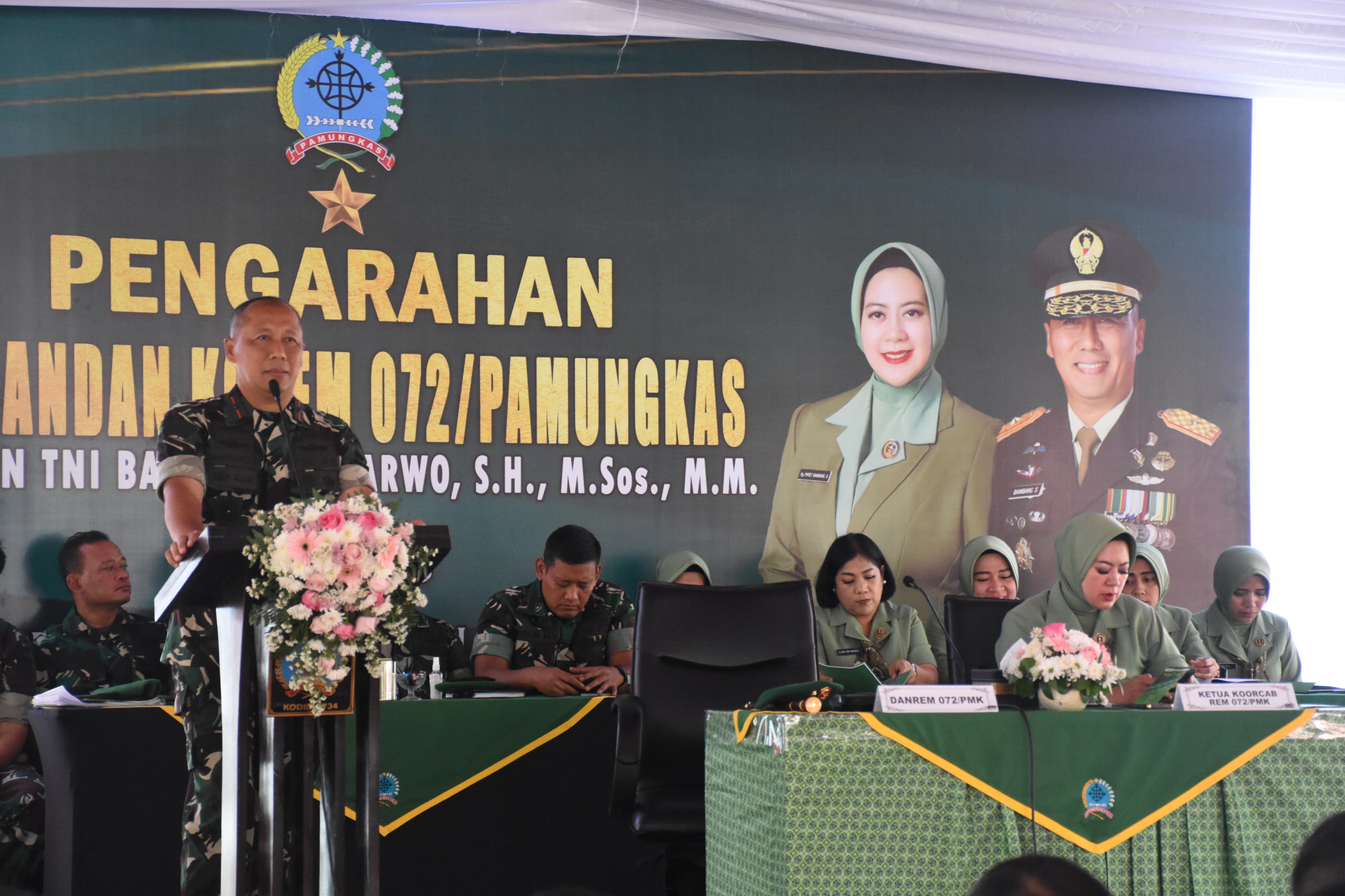 Kunjungi Kodim 0734/Kota Yogyakarta, Danrem 072/Pamungkas Berikan Arahan Dan Motivasi