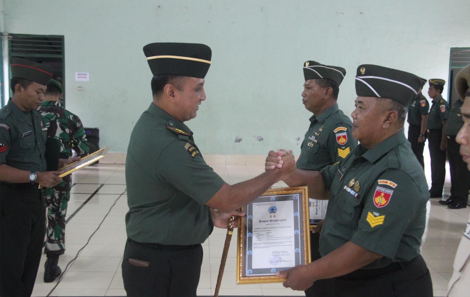 Dandim 0730 Gunungkidul Pimpin Laporan Purna Tugas Anggota Dan PNS.
