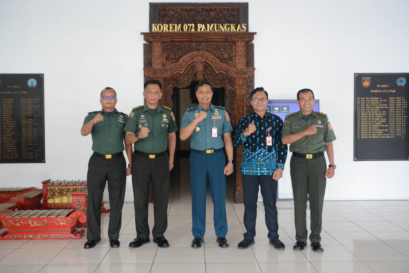 Korem 072/Pamungkas Terima Audiensi Direktur Politeknik Siber dan Sandi Negara
