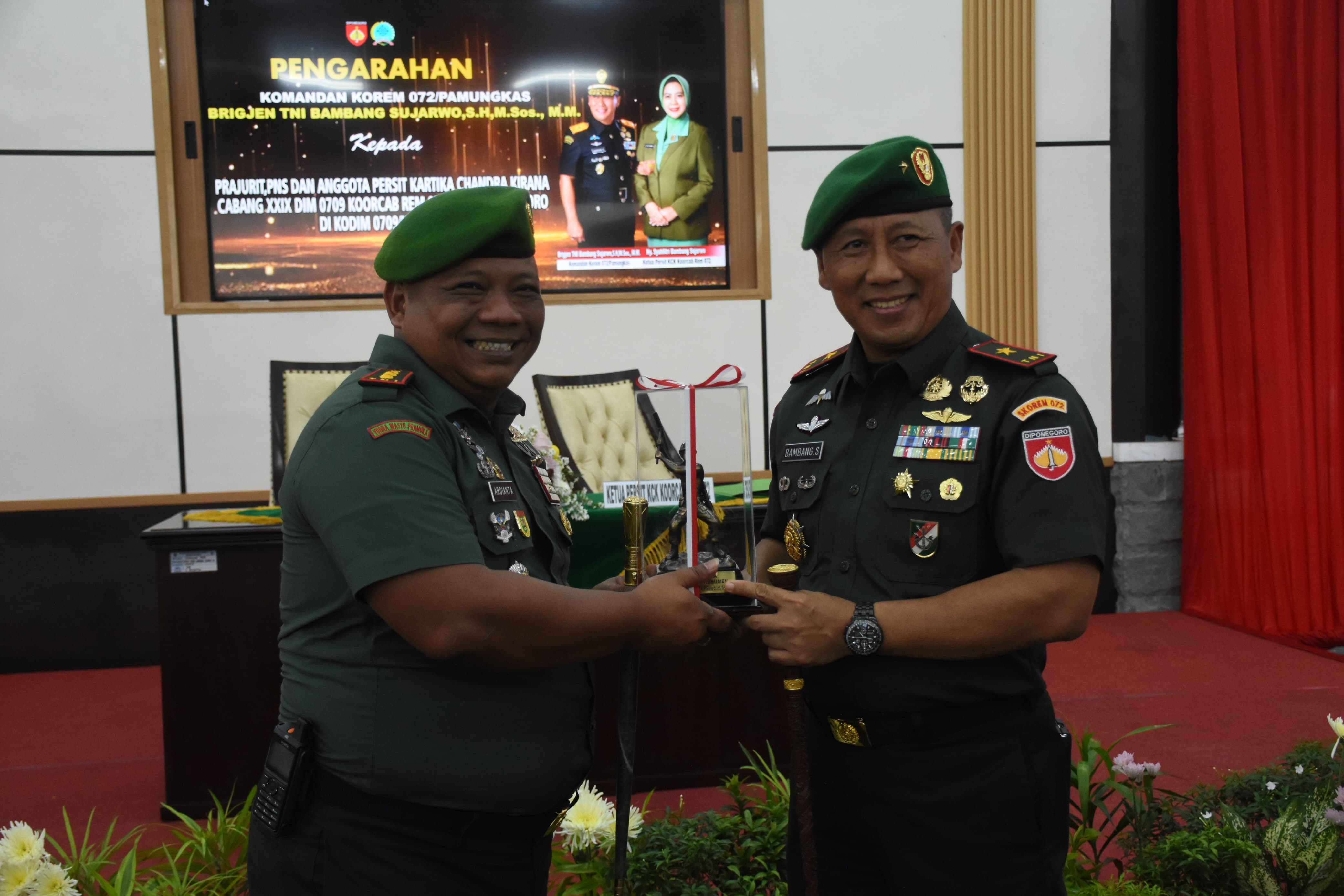 Kunjungi Kodim Kebumen, Danrem 072/Pamungkas Ingatkan Pentingnya Menghindari Pelanggaran