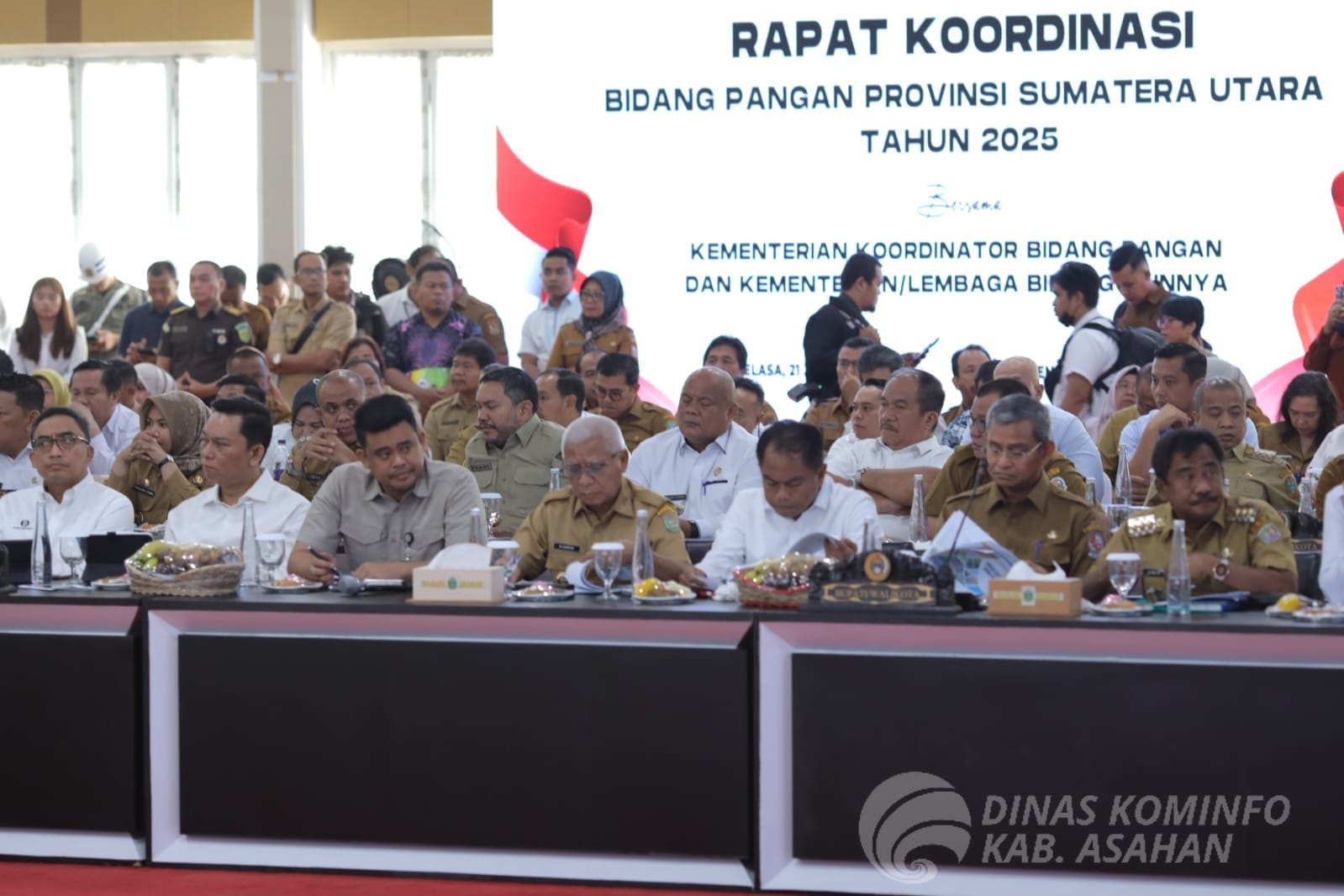 Bupati Asahan Dan Wakil Bupati Asahan Ikuti Rakor Bidang Pangan Provinsi Sumatera Utara Bersama Menteri Kordinator Bidang Pangan Indonesia