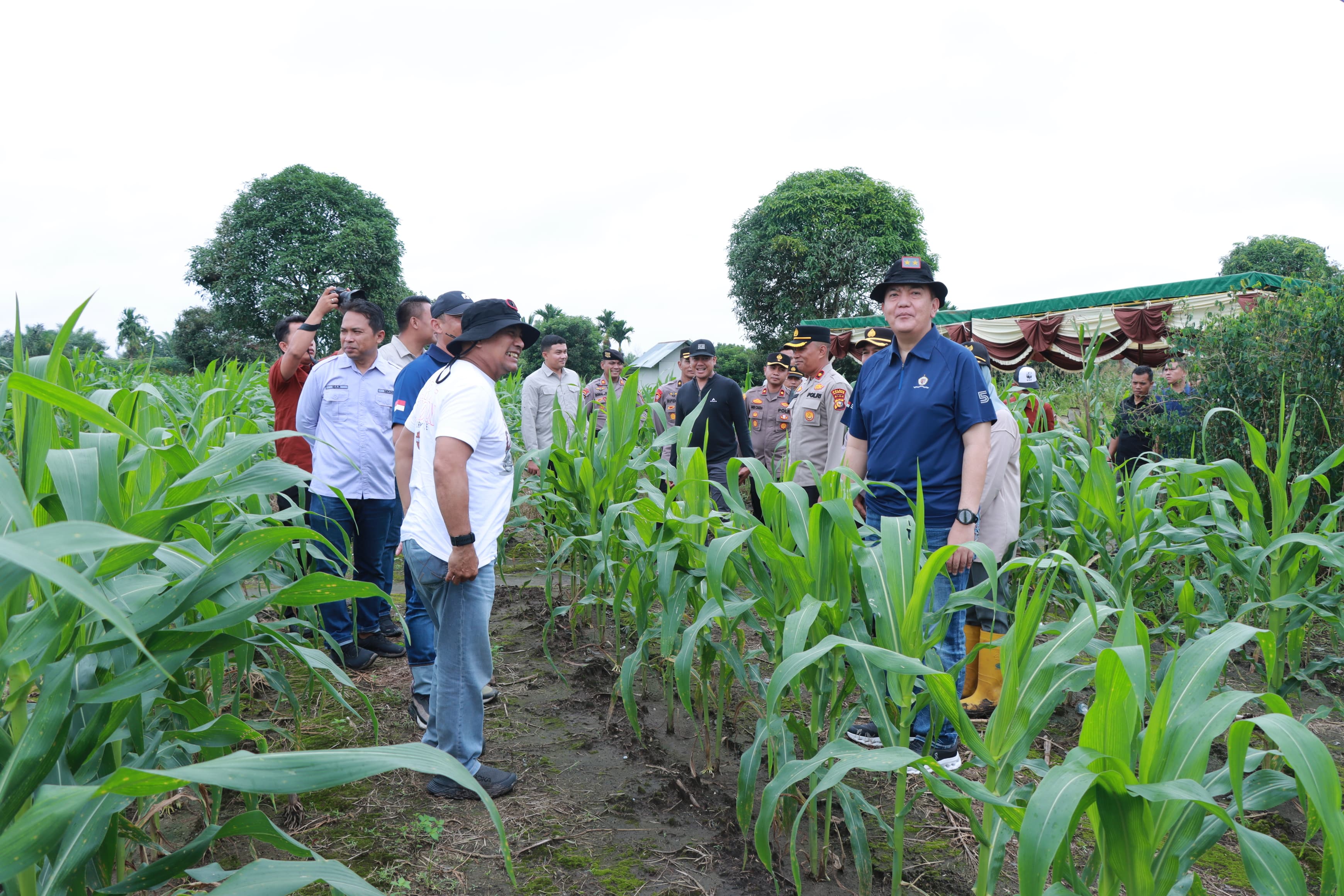Kapolda Riau Tinjau Dua Lahan Ketahanan Pangan, Dorong Implementasi Program Prioritas Presiden