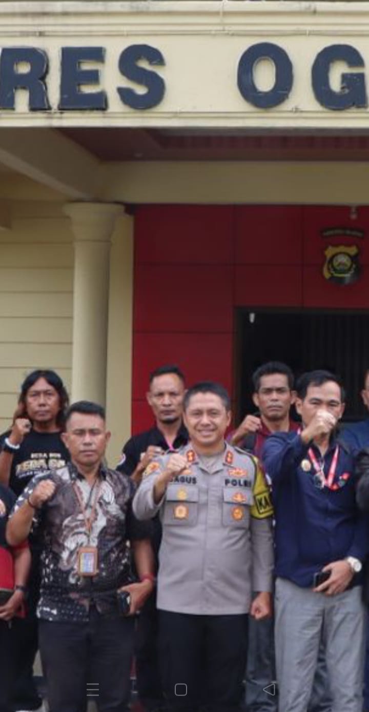 Kapolres Ogan Ilir AKBP Bagus Suryo Wibowo, S.I.K. Gelar Silaturahmi dengan DPW PWDPI Sumsel