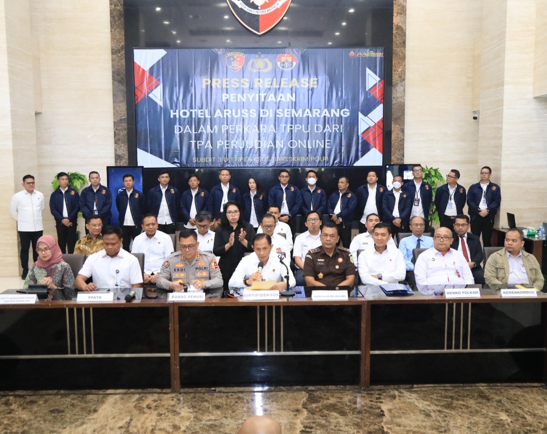 Bareskrim Polri Sita Hotel Aruss Semarang, Terungkap Dibangun dengan Dana Hasil Pencucian Uang Perjudian Online
