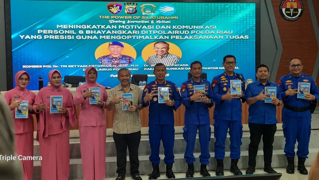 Ditpolairud Polda Riau Gelar Kegiatan The Power Of Silaturahmi Sharing Komunikasi dan Motivasi Hadirkan Pakar Komunikasi dan Motivator 