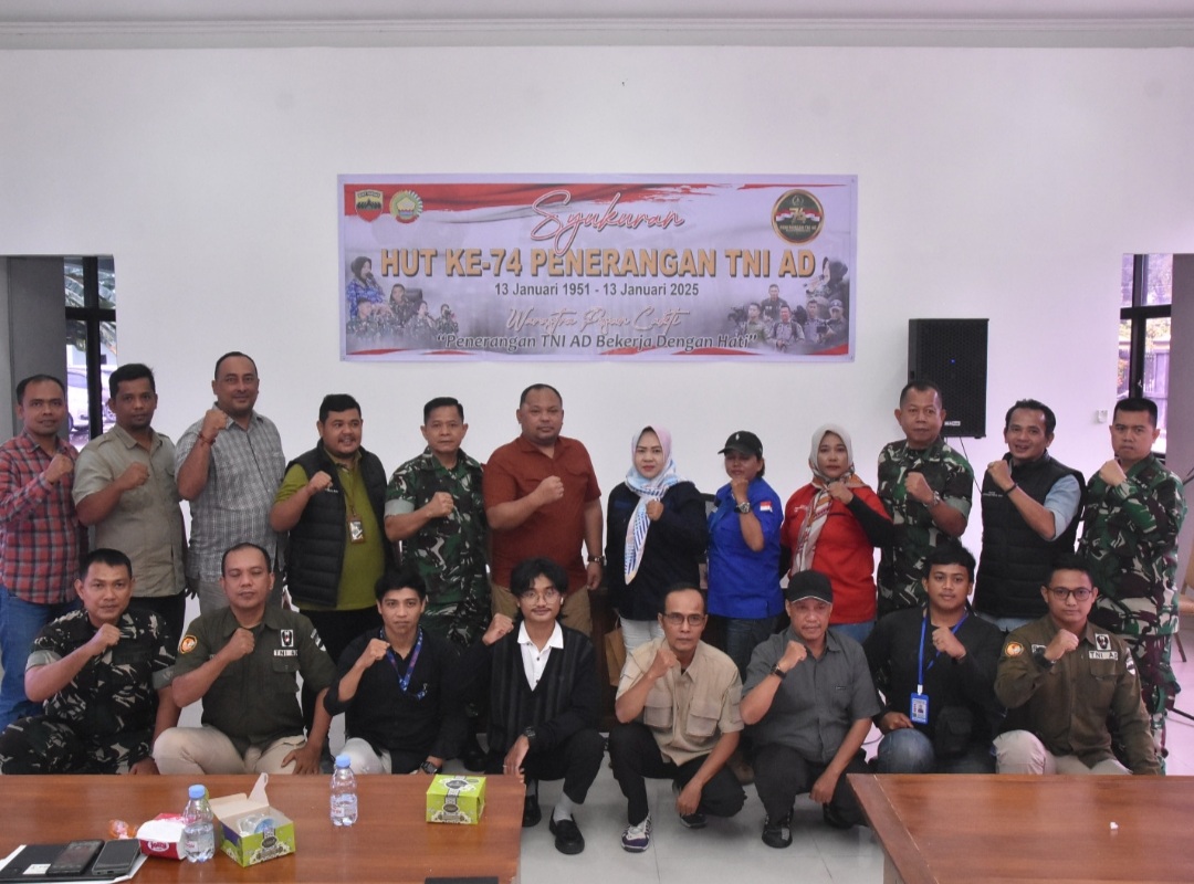 Sinergi dan Kebersamaan Warnai HUT Ke-74 Penerangan TNI AD di Korem 031/Wira Bima