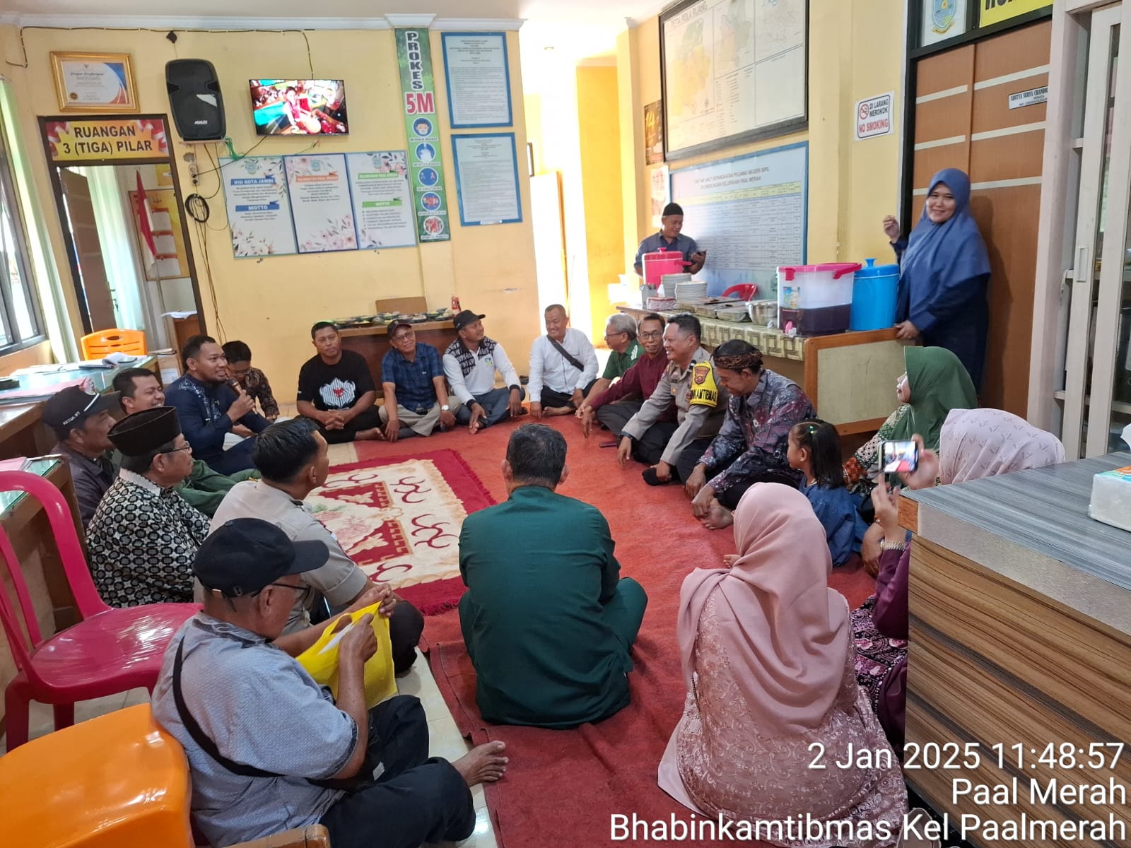 BKTM Polsek Jambi Selatan Giat Koordinasi ANEV Bersama Binaan
