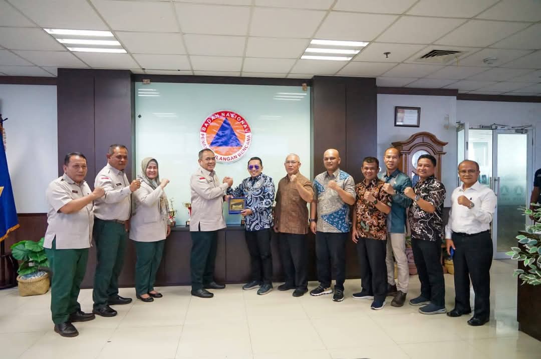 Bupati Eka Putra bersama OPD Terkait Sambangi BNPB,Momentum Awal Tahun