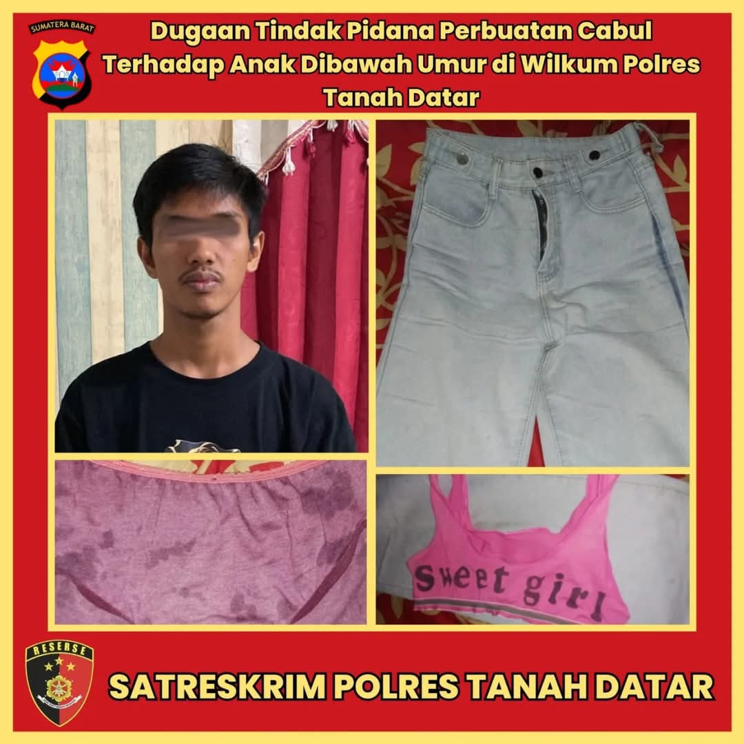 Sat Reskrim Polres Tanah Datar Berhasil Mengamankan 1 (satu) Orang Dugaan Tindak Pidana Perbuatan Cabul Terhadap Anak Di Bawah Umur